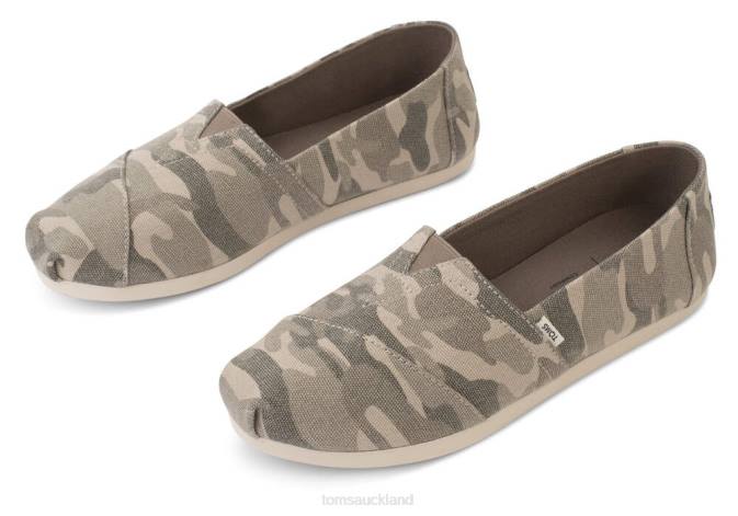Women New Style Toms Camo Alpargata Shoes R26T99