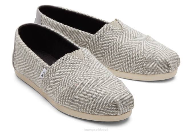 Women New Style Toms Herringbone Alpargata Shoes R26T84