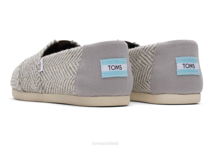 Women New Style Toms Herringbone Alpargata Shoes R26T84