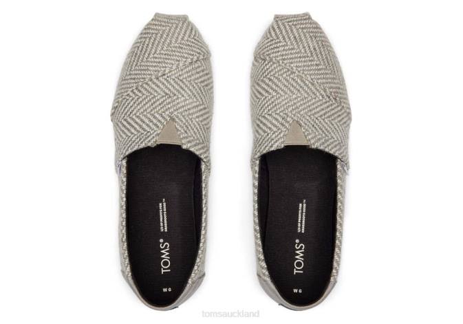Women New Style Toms Herringbone Alpargata Shoes R26T84