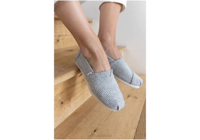 Women New Style Toms Herringbone Alpargata Shoes R26T84