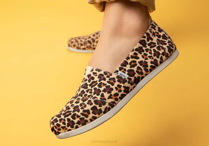 Women New Style Toms Leopard Alpargata Shoes R26T98