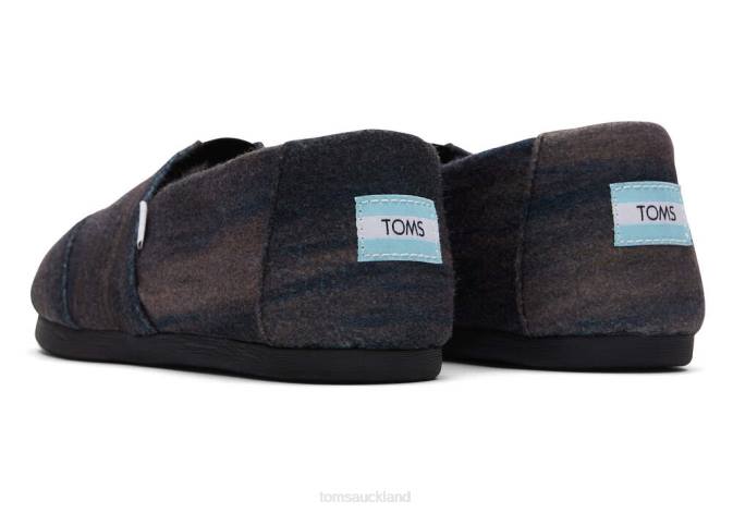 Women Ombre Black Toms Ombre Alpargata Shoes R26T79