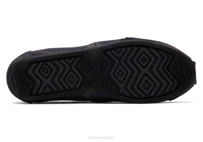 Women Ombre Black Toms Ombre Alpargata Shoes R26T79