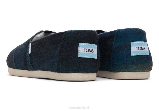 Women Ombre Navy Toms Ombre Alpargata Shoes R26T80
