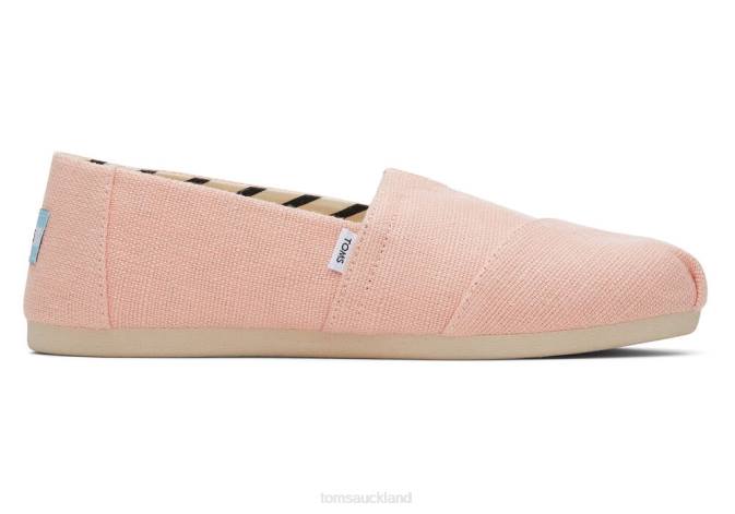 Women Peach Blush Toms Alpargata Eco Heritage Canvas Shoes R26T16
