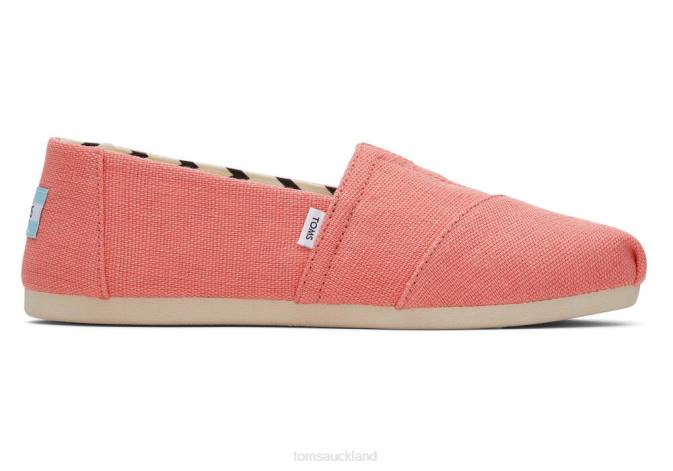 Women Peach Toms Alpargata Heritage Canvas Shoes R26T1
