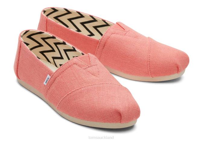 Women Peach Toms Alpargata Heritage Canvas Shoes R26T1
