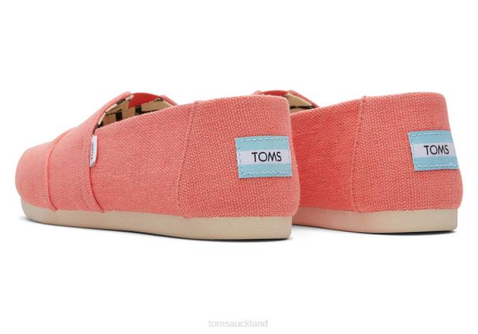 Women Peach Toms Alpargata Heritage Canvas Shoes R26T1