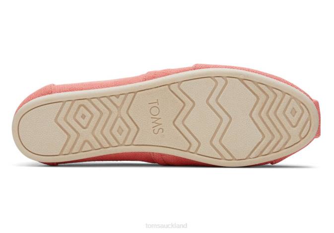 Women Peach Toms Alpargata Heritage Canvas Shoes R26T1