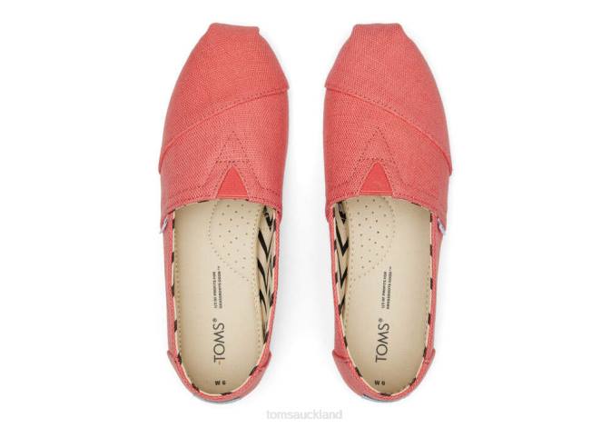 Women Peach Toms Alpargata Heritage Canvas Shoes R26T1