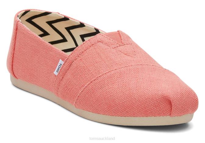 Women Peach Toms Alpargata Heritage Canvas Shoes R26T1