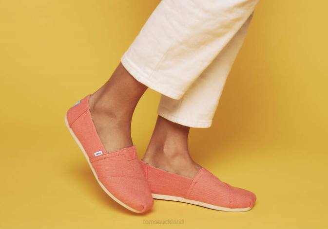 Women Peach Toms Alpargata Heritage Canvas Shoes R26T1