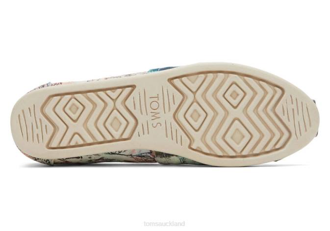 Women Pink Multi Toms Kelvin Lopez Alpargata Shoes R26T65