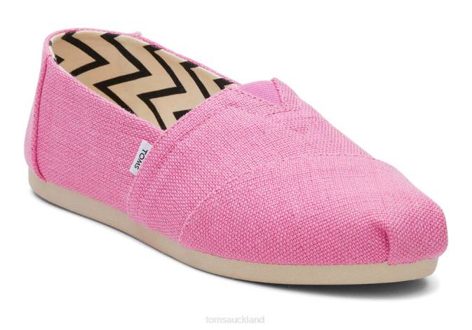 Women Pink Toms Alpargata Eco Heritage Canvas Shoes R26T25
