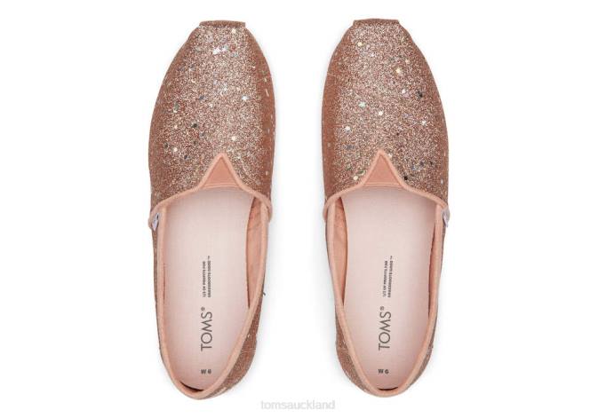 Women Pink Toms Alpargata Glitter Shoes R26T62