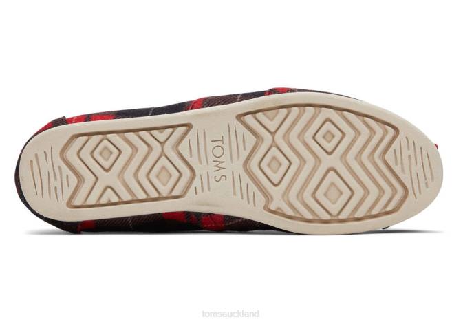 Women Red Tartan Toms Plaid Alpargata Shoes R26T69
