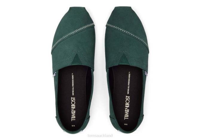 Women Stormy Green Toms KROST Alpargata Shoes R26T64