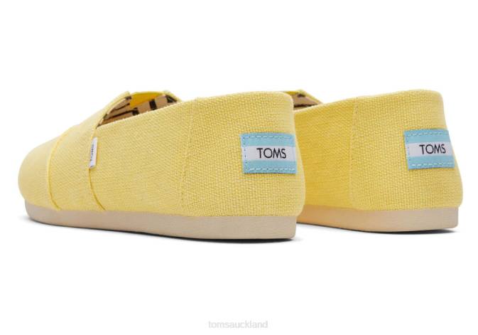 Women Sunny Yellow Toms Alpargata Eco Heritage Canvas Shoes R26T17