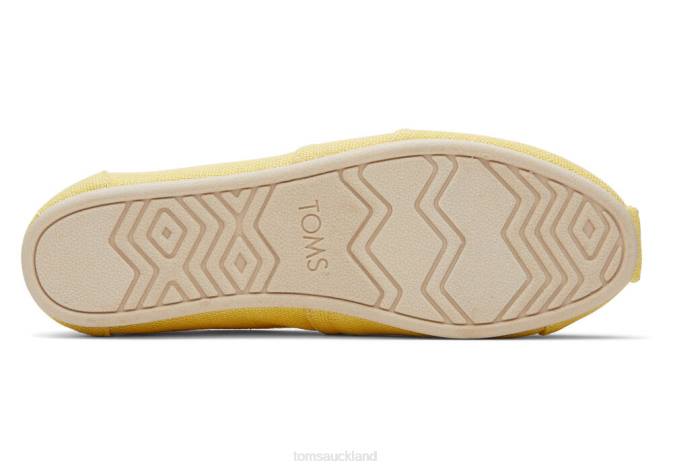 Women Sunny Yellow Toms Alpargata Eco Heritage Canvas Shoes R26T17