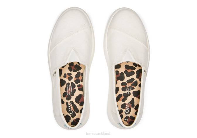 Women White Toms Mallow Alpargata Shoes R26T100