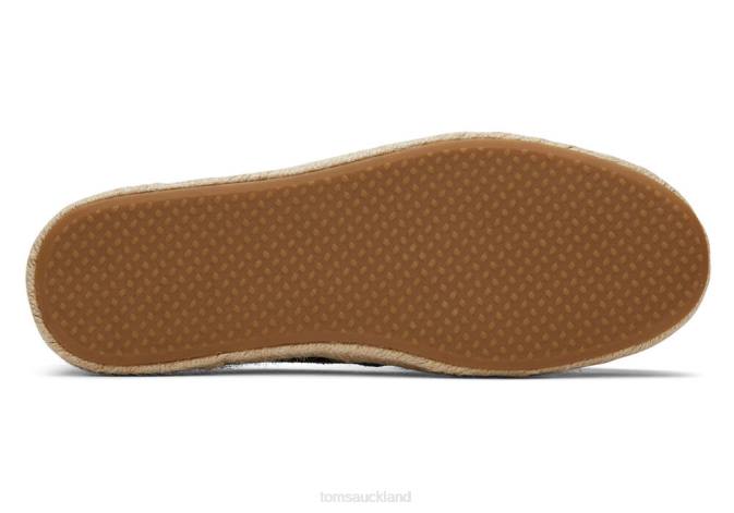 Women Black Suede Toms Santiago Suede Shoes R26T143