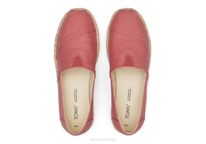 Women Faded Rose Toms Alpargata Eco Rope Platform Shoes R26T183