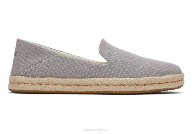 Women Grey Toms Santiago Recycled Cotton Canvas Shoes R26T139