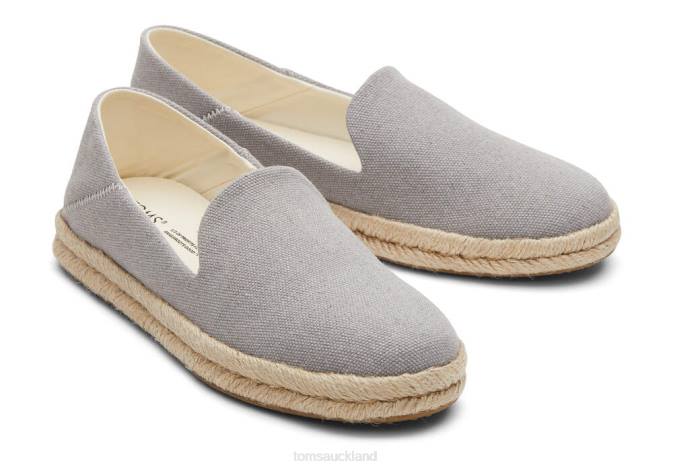 Women Grey Toms Santiago Recycled Cotton Canvas Shoes R26T139
