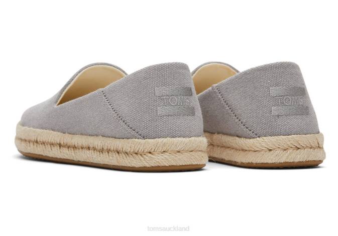 Women Grey Toms Santiago Recycled Cotton Canvas Shoes R26T139