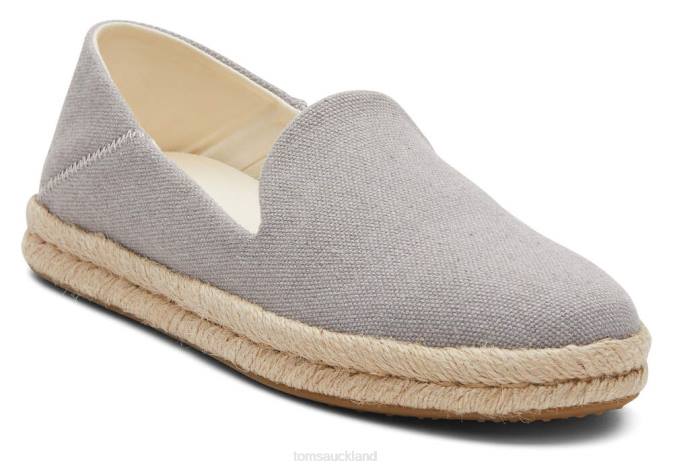Women Grey Toms Santiago Recycled Cotton Canvas Shoes R26T139