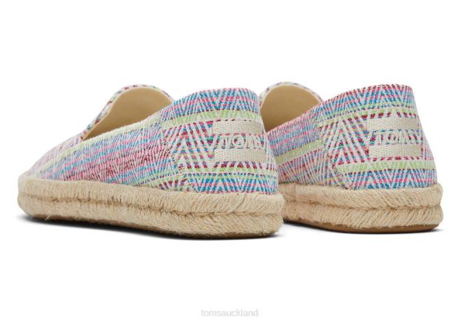 Women Natural Chunky Global Toms Santiago Woven Shoes R26T174