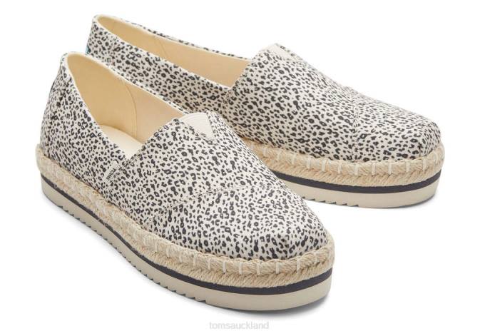 Women Natural Toms Platform Alpargata Shoes R26T177