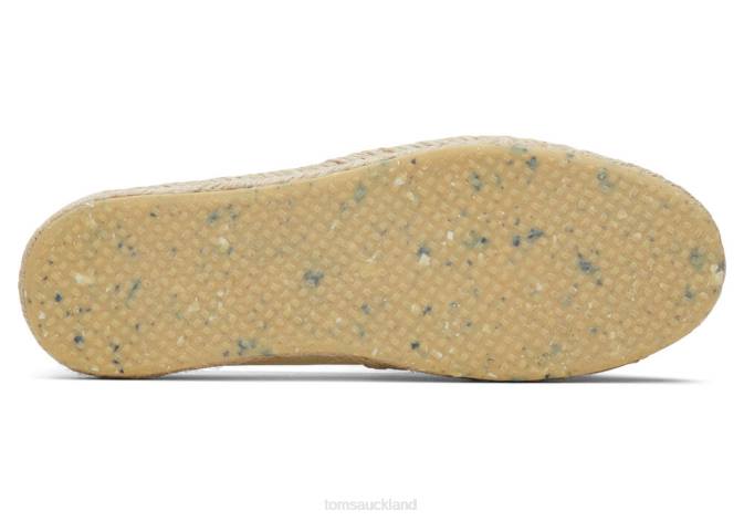 Women Pale Lemon Textured Woven Toms Alpargata Eco Rope Espadrille Shoes R26T161