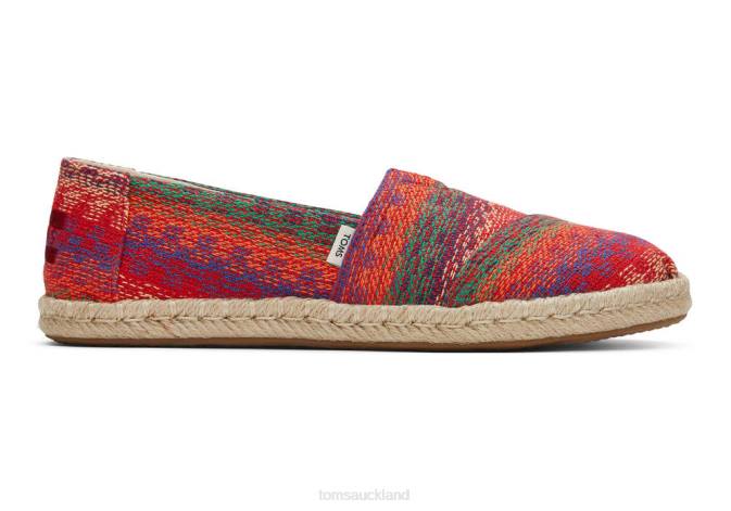 Women Pink Multi Toms Espadrille Alpargata Shoes R26T155