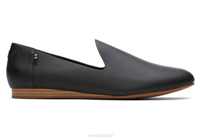 Women Black Toms Darcy Flat Shoes R26T191