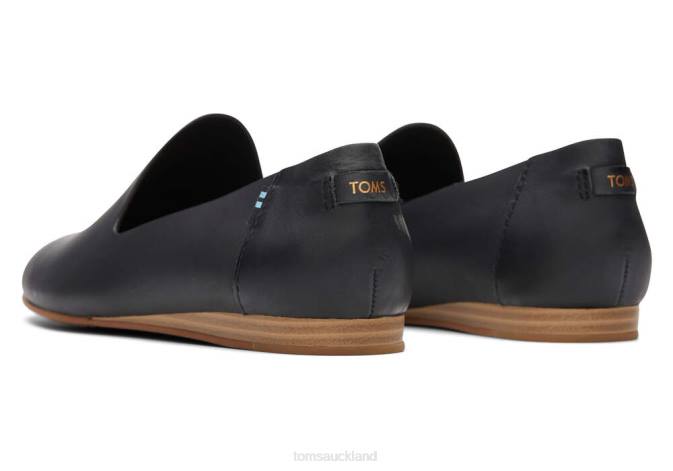 Women Black Toms Darcy Flat Shoes R26T191