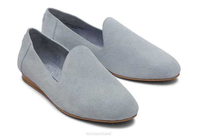Women Stone Grey Toms Darcy Flat Shoes R26T192