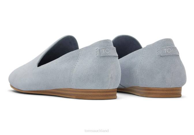 Women Stone Grey Toms Darcy Flat Shoes R26T192