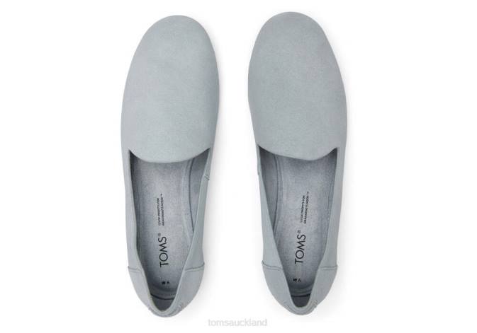 Women Stone Grey Toms Darcy Flat Shoes R26T192