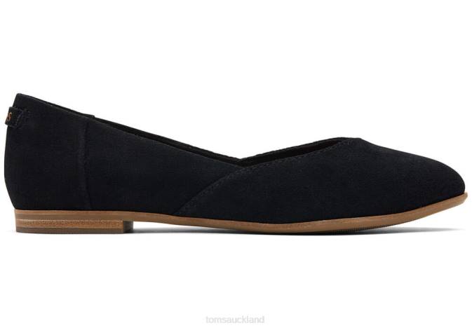 Women True Black Toms Jutti Neat Flat Shoes R26T186