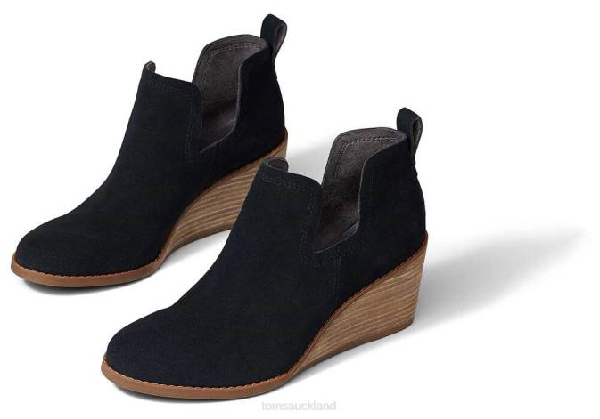 Women Black Toms Kallie Bootie Shoes R26T229