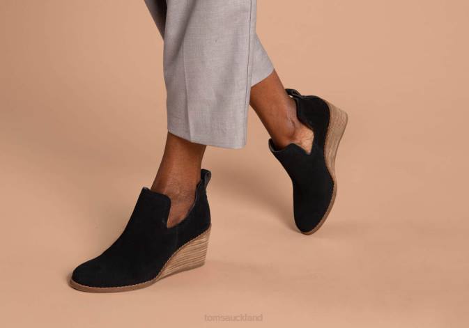 Women Black Toms Kallie Bootie Shoes R26T229