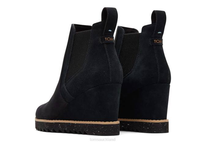 Women Black Toms Maddie Boot Shoes R26T227