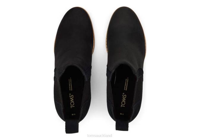 Women Black Toms Maddie Boot Shoes R26T227