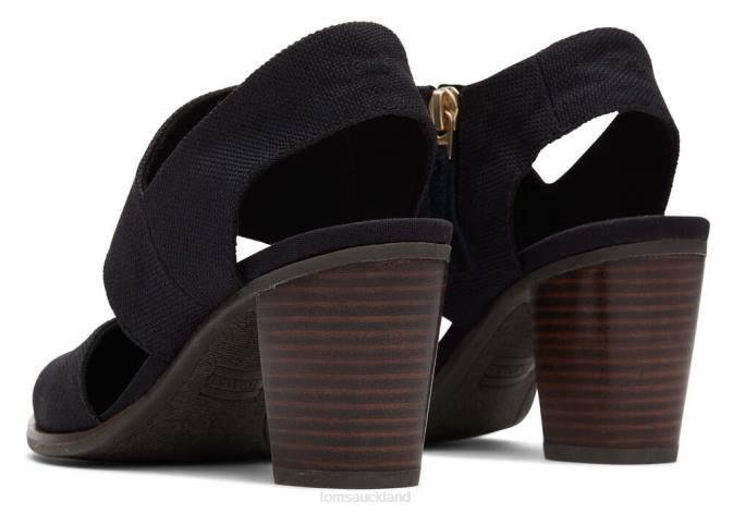 Women Black Toms Majorca Closed Toe Sandal Shoes R26T213
