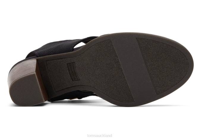 Women Black Toms Majorca Closed Toe Sandal Shoes R26T213