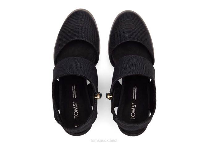 Women Black Toms Majorca Closed Toe Sandal Shoes R26T213