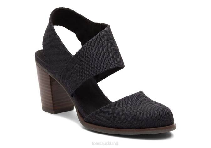 Women Black Toms Majorca Closed Toe Sandal Shoes R26T213