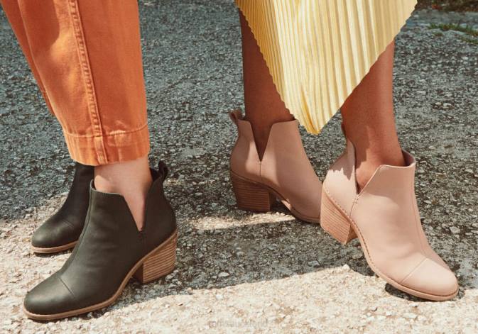 Women Brown Toms Everly Cutout Boot Shoes R26T238